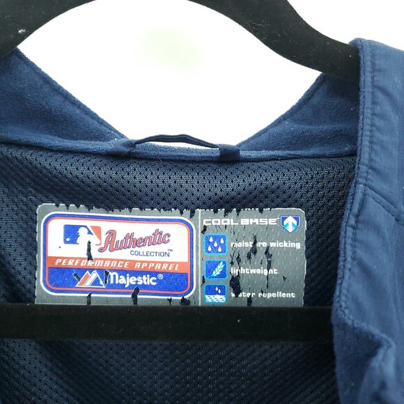 MLB Boston Red Sox Men's Majestic Windbreaker Jacket 1/4 Zip Cool Base XL - Picture 5 of 14